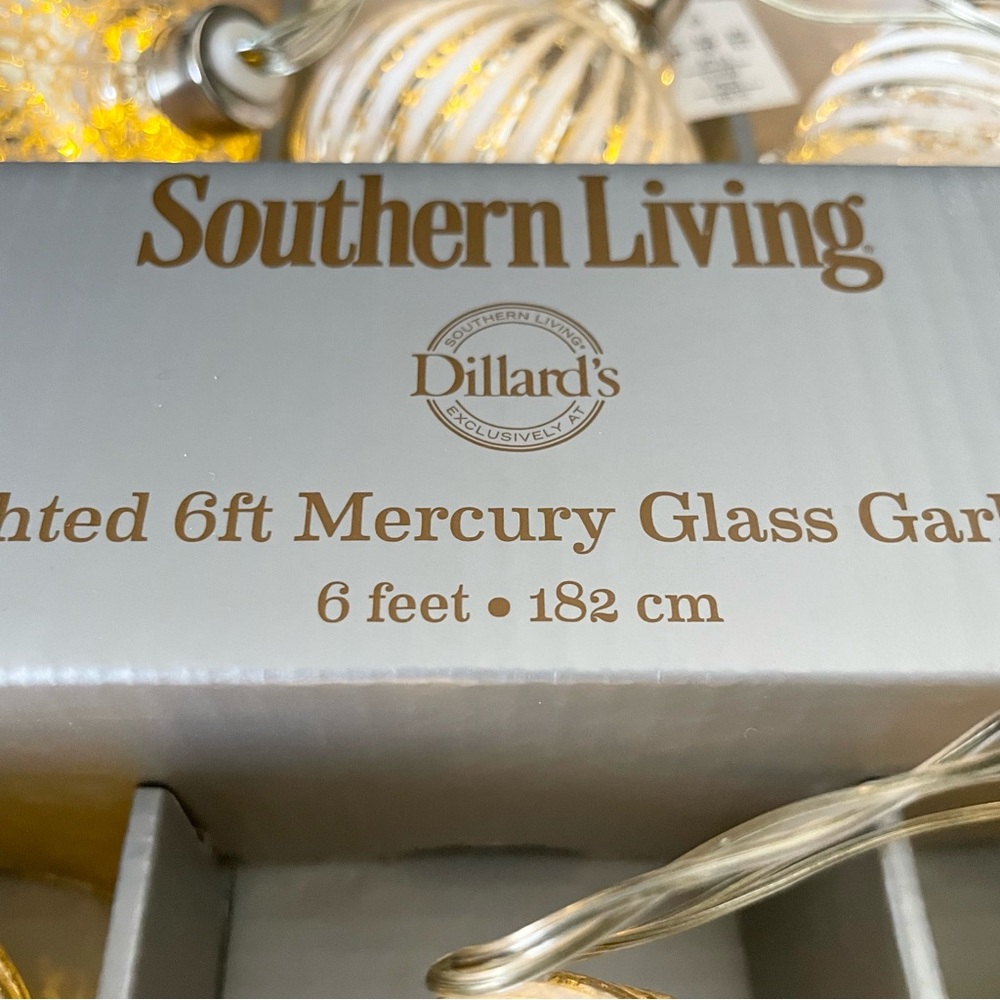Mercury Glass Lit Garland by Southern Living - Picture 3 of 5